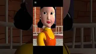 SQUID GAME vs Scary Teacher 3D with Huggy Wuggy Funny Troll Doll #shorts