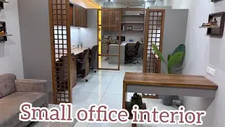 @LOG LIFE OF GUJRATI&rsquo;S# Small office interior  design, 300 SQ Feet - 30 x 10 Sq. Ft