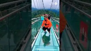 Big Guy Jumps on Glass Bridge&hellip; Chaos Ensues