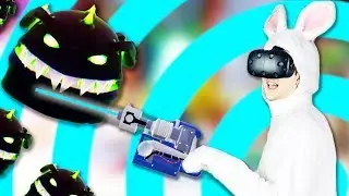 VR Bunny Defense! - Hangry Bunnies From Mars Gameplay - VR HTC Vive