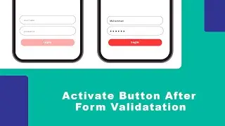 Flutter Tutorial : Form Validate and enable button || Flutter Login Page Validator in simple way