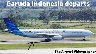 MELBOURNE AIRPORT PLANESPOTTING | Garuda Indonesia departs