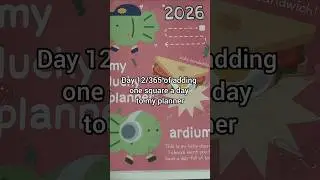 Day 12 of adding one square a day to my planner #journaling #journal #planner #kpop