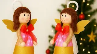✨ DIY Weihnachtsengel basteln &ndash; Leuchtende Engelpuppen Deko 🎄 | Einfache Anleitung & Inspiration
