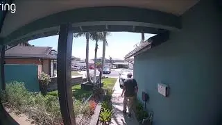 Suspicious Person Caught Checking Mailbox | CCTV Security Footage #viral