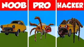 CAR EATER NOOB VS PRO VS HACKER Minecraft Pixel art