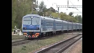 Казани Станция 804 КМ Электропоезд ЭД9МК-0086 Батыр Фардетдин 100 км/ч