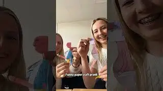 Funny paper craft prank #prank #funnyprank #reaction #paper #fun #funny #funnyvideos #interesting