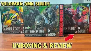 UNBOXING & REVIEW Yolopark Amk series OPTIMUS PRIME| BUMBLEBEE| OPTIMUS PRIMAL Transformers ROTB