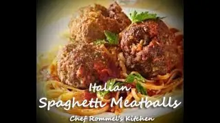 Italian Spaghetti Meatballs w. Complete Food Costing | CHEF ROMMEL'S KITCHEN