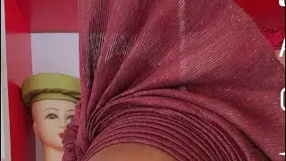 Owambe gele headwrap for a client