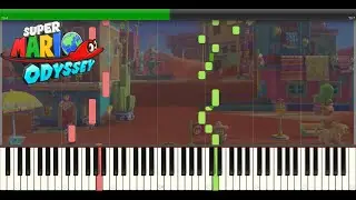 Tostarena Town - Super Mario Odyssey Piano Tutorial (Easy)