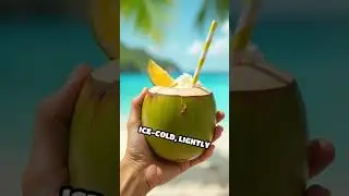Свежий кокосовый напиток