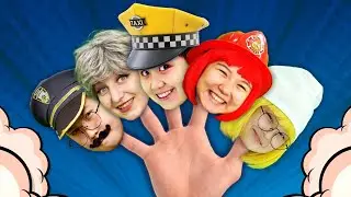 Police Doctor Fireman Finger Family + More Nursery Rhymes & Kids Songs | Hahatoons Songs