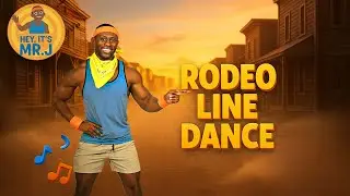 Rodeo Line Dance | Fun Line Dance for Kids | Brain Break & Movement Song | Hey! It's Mr. J