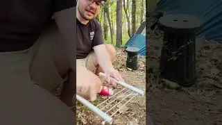 The Most Portable Grill Ever #camping #grill #burger #kayak #campingday #kayakcamping  #shorts