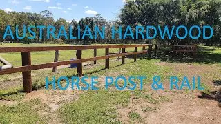 HORSE POST AND RAIL FENCE