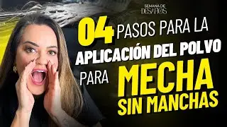 Desafío 2 - 4 pasos para aplicar el polvo para mechas sin manchas
