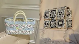 Long strips crochet Bags Small and elegant ideal for evening or formal events #2025