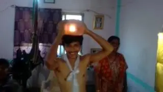 Funny water balloon blast on head
