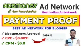 Adzmoney Payment Proof | Adzmoney Ad Network Payment Proof | Best Indian Ad Network - SmartHindi
