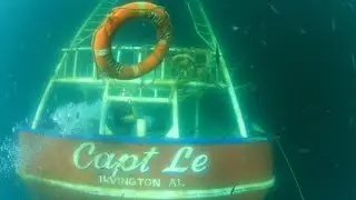 140906 Capt Le Sunken Shrimp Boat FH-13 - Unintentional