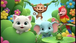 Cute Baby Animals in the Jungle | Close-Up Jungle Fun |  Peekaboo in the Jungle!