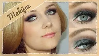 Makijaż sylwestrowy - przydymione oko z pigmentem Blue Brown