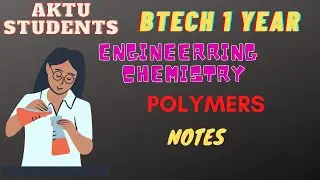 Polymer || B.Tech 1 Year || Engineering Chemistry || Links are in Description ||