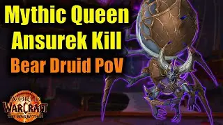 Mythic Queen Ansurek Kill as a Bear Tank