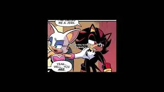 You ain&rsquo;t slick rouge #sonicmemes #sonicidwcomics #sonicarchiecomics #flirting