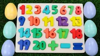 Let's Learn About Numbers Using Mystery Eggs | Solving Number Puzzle Video For Toddlers