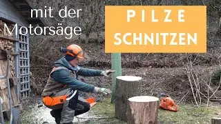pilze schnitzen