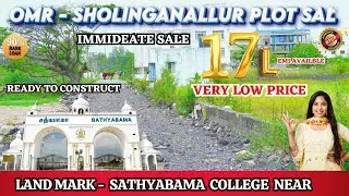 Urgent Resale Villa Plots For Sale in Sholinganallur OMR- Chennai Prime Location #sholinganallur