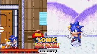 Egg Zeppelin and Robotnik Winter Zone | Sonic Triple Trouble 16 Bit (Part 4)
