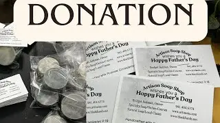 Pack a soap donation order with me | Chat about soap making