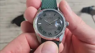 Quick review: CADISEN 38MM Date Just homage. Automatic ,AR Sapphire Glass , MIYOTA 8215 Ali Express