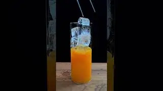 Fresh Orange Fanta Sparkler 🍊✨ #cocktail #mixshake#shorts#fanta#orangedrink#freshjuice#refreshing