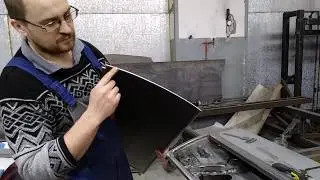 Ремонт двери ретро авто 1956 Door repair retro car 1956 made by hand