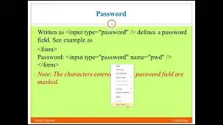 HTML Form part1 (Password, Checkbox, Radio button, Drop-down menu, Textarea, submit & Reset buttons)