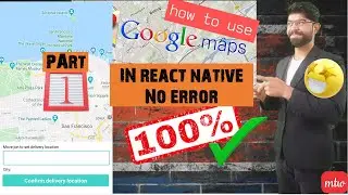 How to add google maps React Native|React Native Maps Tutorial|react-native maps example
