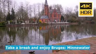 Beautiful Bruges: Take a break at the Lake of Love aka Minnewater in Brugge