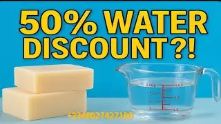 Making Soap With 50% Water Discount Using Cold Process Method For Beginners