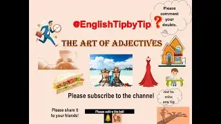 @EnglishTipbyTip THE ART OF ADJECTIVES #shorts #amazon #english #learnenglish #tips #viral