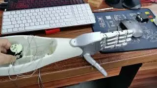 Induction robot arm: use servo to adjust speed