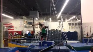 Bars release moves:  Maloney drill (step 1)