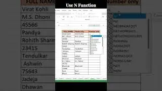 Separation of Text and Numbers using MS Excel | Do you know how to use N and T Function in Excel