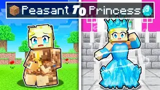 Из ГРЯЗНОГО КРЕСТЬЯНИНА в АЛМАЗНУЮ ПРИНЦЕССУ в Minecraft!