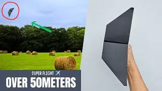 How to make a good and easy paper airplane | flies far glider paper plane
