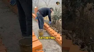 Why Zigzag Bricks Beat Straight Rows Every Time. #brick #construction #concrete